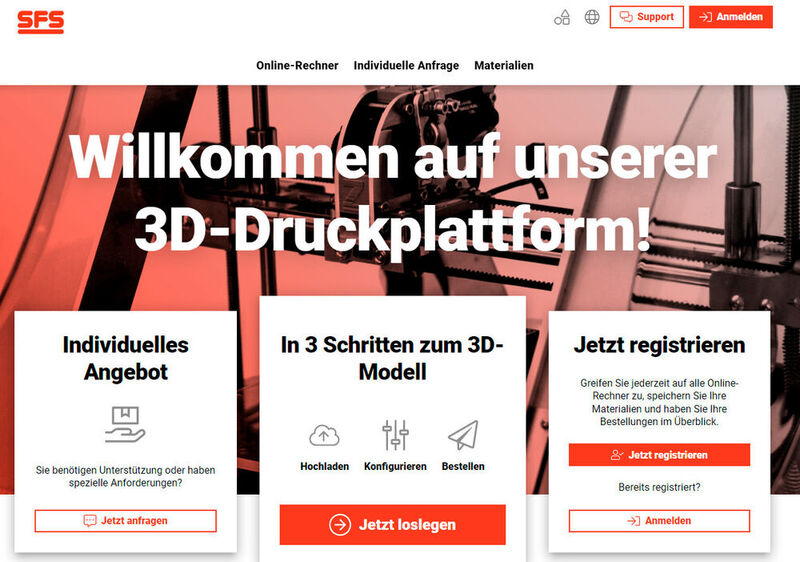 Der Online-3D-Druck-Service Jellypie von SFS.