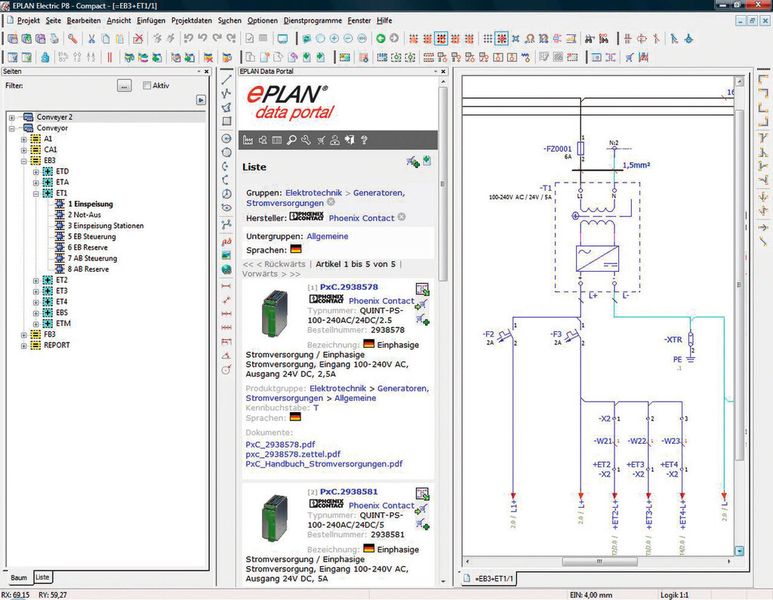 Bild 3: Je mehr Informationen eines Gerätes hinterlegt sind, umso besser unterstützen die Artikeldaten den gesamten Workflow. (Bild: Eplan)