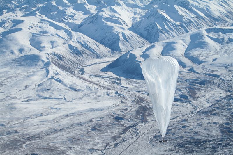 Testlauf des Project Loon in Neuseeland (Google)
