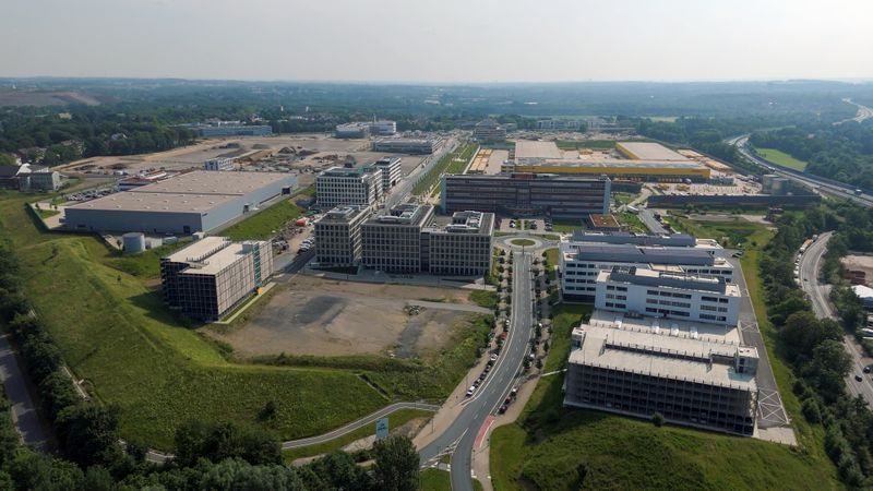 Die Stadt Bochum hat den früheren Opel-Standort neu erschlossen. Das Projekt hat die Bezeichnung „MARK 51°7“. (Bild:  Bochum Perspektive/K+S Studios)