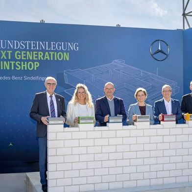  Mercedes-Benz legt Grundstein für nachhaltigen „Next Generation Paintshop". (Bild: Mercedes-Benz)