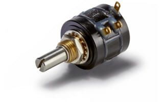 (Das Multiturnpotentiometer AL17/19 von Megatron ist auch in einem abgedichteten Gehäuse in Schutzart IP54 erhältlich. Bild: Megatron Elektronik GmbH & Co. KG)