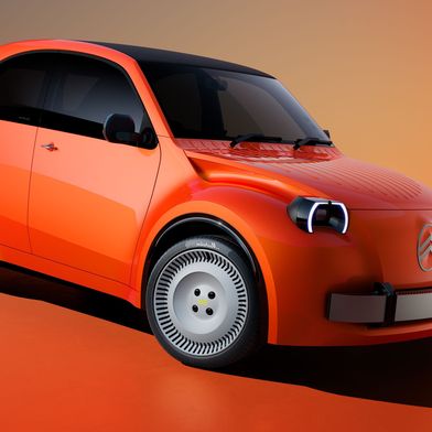 Ganz neu und doch typisch Ente: So soll der neue 2CV in spätestens zwei Jahren anrollen. (Bild: Citroën)