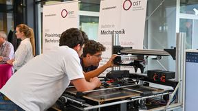 Am Technologietag 2026 der OST – Ostschweizer Fachhochschule in Buchs standen Kooperationen zwischen Industrie und Forschung im Zentrum.  (Bild: OST)