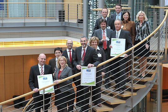 Nach der Preisverleihung stellten sich Sieger und Sponsoren dem Erinnungsfoto. (Archiv: Vogel Business Media)