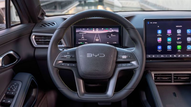 In the interior, the electric Atto 2 demonstrates that BYD has achieved a level of material quality and workmanship in a short time that leaves little room for criticism. (Image:BYD)