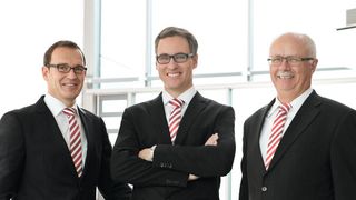 Die Geschäftsführung von Dehn: v.l. Dipl.-Ing. (FH) Helmut Pusch, Dr. Philipp Dehn, Dr.-Ing. Peter Zahlmann (Dehn)