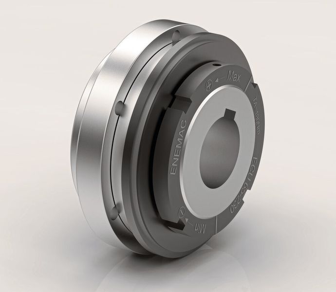 Enemac bringt mit der ECU eine Sicherheitskupplung mit integriertem Kugellager für geringe Einbauräume  (Enemac)