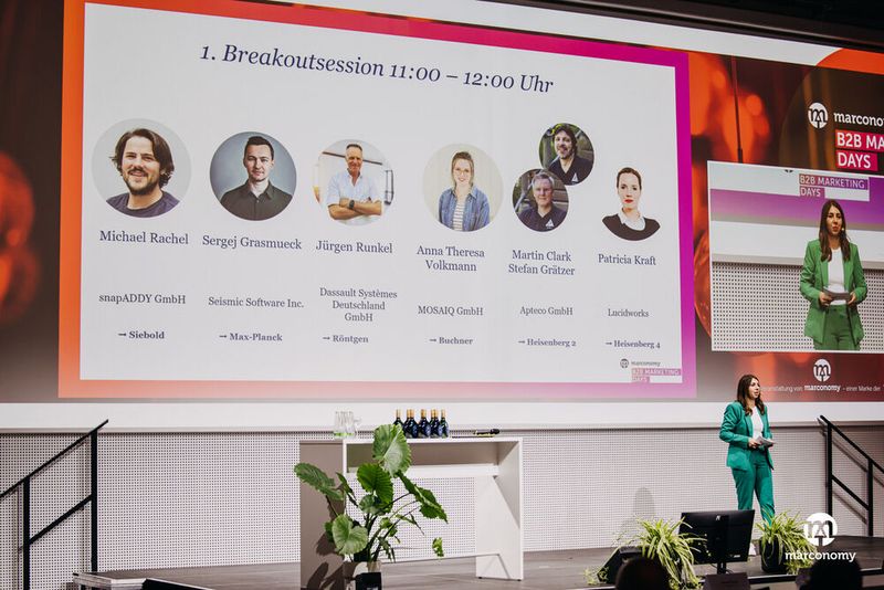 Impressionen der marconomy B2B Marketing Days 2023 (Bild: www.bkfotofilm.de – marconomy)