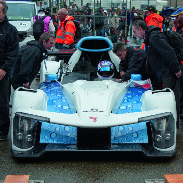 Der Green GT H2: Mit Brennstoffzellenantrieb drehte er 2016 erstmals Demorunden in Le Mans. Zurück zum Artikel (Bild: Michelin)