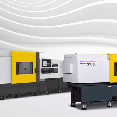 Spritzgießmaschinen der Reihen Fanuc Roboshot S350C und Fanuc Roboshot S180C. (Bild: Fanuc)