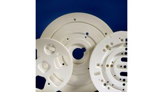 Einbaufertige Bauteile aus Vitronit: Chargier -Elemente für eine Semiconductor-Anwendung (Bild: WZR)