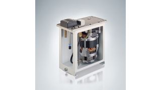 Das Kompakt-Pumpenaggregat Typ MPN ist mit einem Fördervolumen von bis zu 25 l/min und einem Füllvolumen von 100 Liter bestens für den Gewichtsausgleich geeignet. (Bild: HAWE Hydraulik)