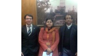 Anfang Januar trafen sich Vertreter der Pörner Gruppe und der IOCL Barauni Oil Refinery zu einem Kick Off Meeting, um den Vertrag zum Bau einer Biturox Bitumen-Anlage abzuschließen. (Bild: Pörner)