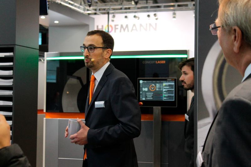 Concept Laser press conference: company was showcasing the AM Factory of Tomorrow. (Schulz)