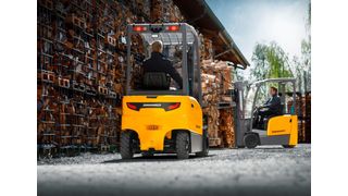 Der Hamburger Staplerhersteller Jungheinrich durchläuft derzeit ein Sparprogramm. Das hat allerdings dazu geführt, dass man sich nun in der Verlustzone bewegt ... (Bild: Jungheinrich)