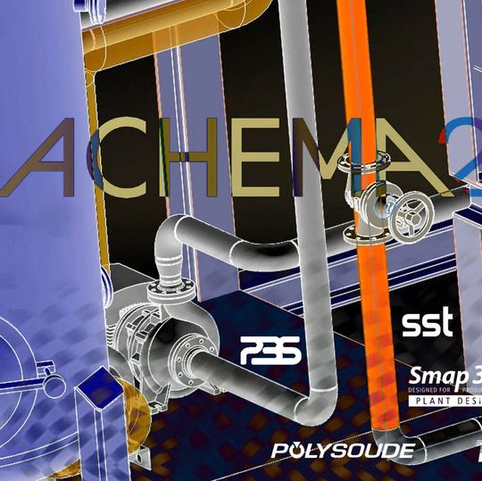 An integrated solution for pipeline design and fabrication will be presented at Achema.(Source:  Smap3D)