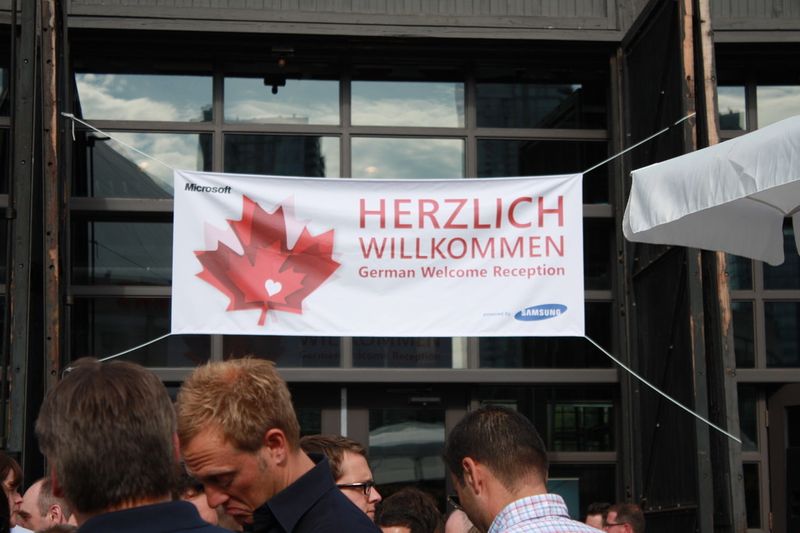 Micorsoft begrüßt seine deutschen Partner auf der WPC. (Archiv: Vogel Business Media)