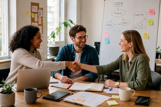 Die Zahl der Gründungen mehr sich immer stärker, so der Start-up-Verband. Hinzu kommt, dass es immer mehr davon gibt, die sich als „Einhörner“ betrachten dürfen. Das ist ein erfreuliches Signal, doch sei nicht alles Gold, was dabei in dieser Situation glänze ...(Bild:  KI-generiert)