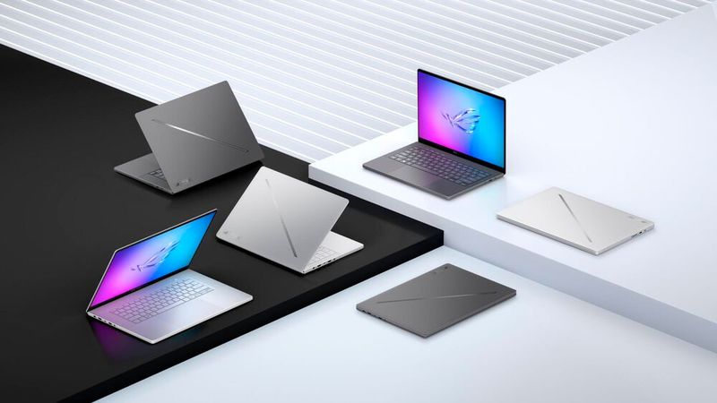 Das Zephyrus G14 und G16 gibt es mit dem Core Ultra 9 285H von Intel, dem Ryzen AI 7 350 oder der Ryzen AI 9 HX 370. (Bild: Asus)