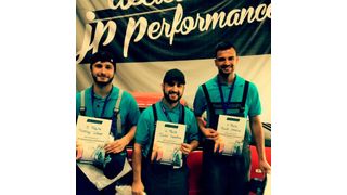 Philipp, Onur und Burak haben sich als Sieger des „Race“ für das Finale auf der IAA qualifiziert. (ZDK)