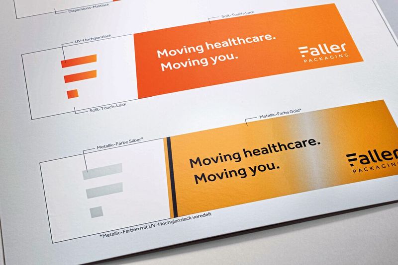 Faller Packaging bietet seinen Kunden ein breites Portfolio von Veredelungstechniken an. Faller Packaging bietet seinen Kunden ein breites Portfolio von Veredelungstechniken an.