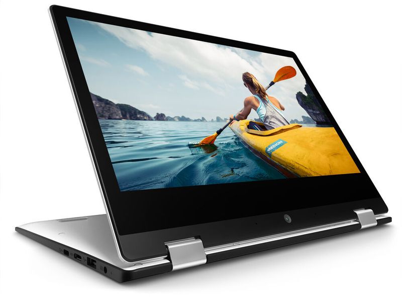 Das Medion Akoya E3222 hat einen 360-Grad-Modus und kann dadurch vielseitig verwendet werden. (Medion)