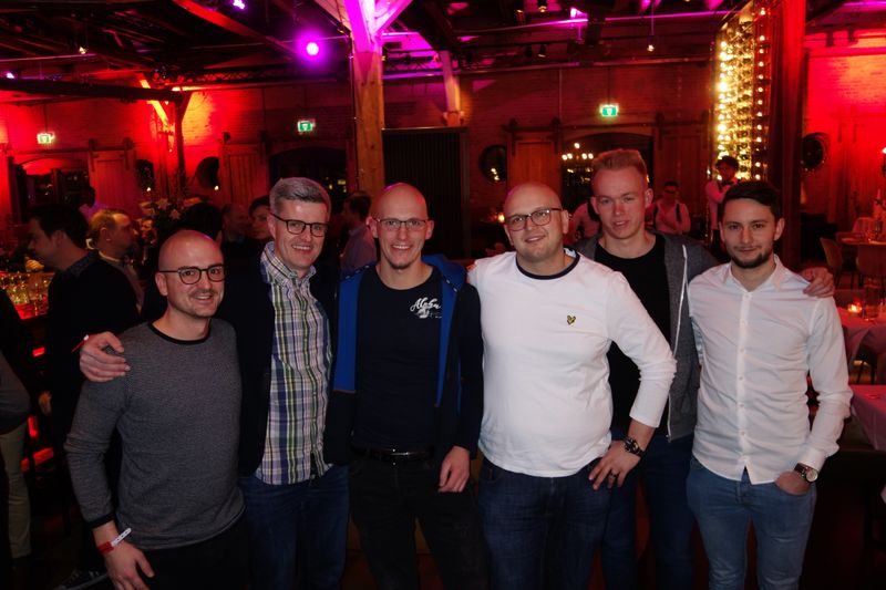 (v. l.) Volker Mensing, Office Partner, Jörg Vollbach, S&K, Sven Osterholt, Hermann-Wilhelm Wantia und Raphael Lechtenberg, Office Partner, und Joscha Frohbart, S&K. (Bild: IT-BUSINESS)