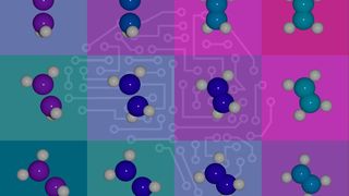 Über einen neuen Ansatz des maschinellen Lernens versuchten die Forscher, die Schrödinger Gleichung für verschiedene Molekülgeometrien gleichzeitig zu rechnen. (Bild: Micheal Scherbela)