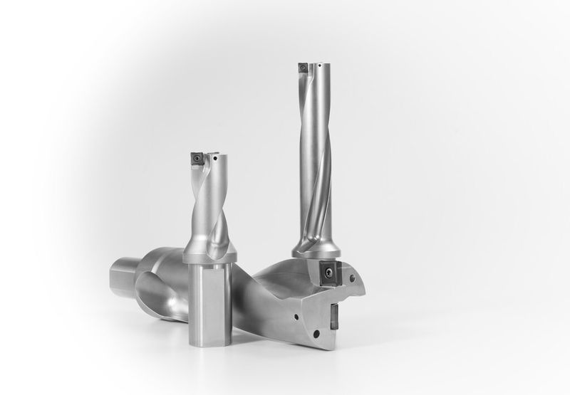 Das Vollbohrwerkzeug Maxi Drill 900 ermöglicht aufgrund seines Designs hohe Vorschubwerte für Bohrtiefen bis 5xD. (Bild: Ceratizit)