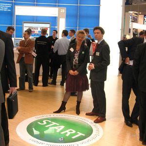 Der grüne Punkt von Siemens Enterprise Communications soll signalisieren, dass Kunden des Unternehmens schon heute integrierte Kommunikation und Collaboration operativ einsetzen können.