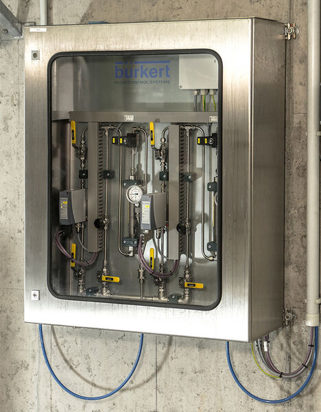 Die Oxidatorbox von Bürkert ermöglicht eine automatisierte Oxidationsluftdosierung. (Bild: Bürkert)