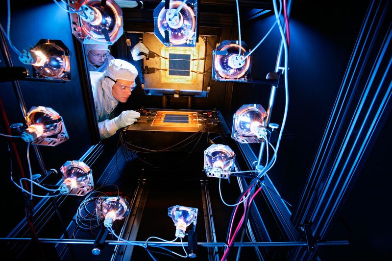 In keinem anderen Land haben Wissenschaftler multikristalline Zellen so gut erforscht wie in Deutschland. (Bild: Fraunhofer/Thomas Ernsting)