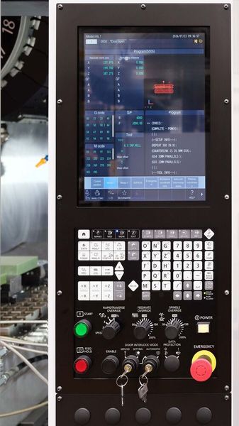 The S700Xd2 VMC is equipped with Brother’s proprietary CNC-D00 5-axis control system with 1,000-block look-ahead and tool centre point control. (Source: Whitehouse Machine Tools )