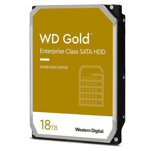 Die WD-Gold-Festplatten sind ab sofort mit 16 und 18 Terabyte Speicherkapazität verfügbar.