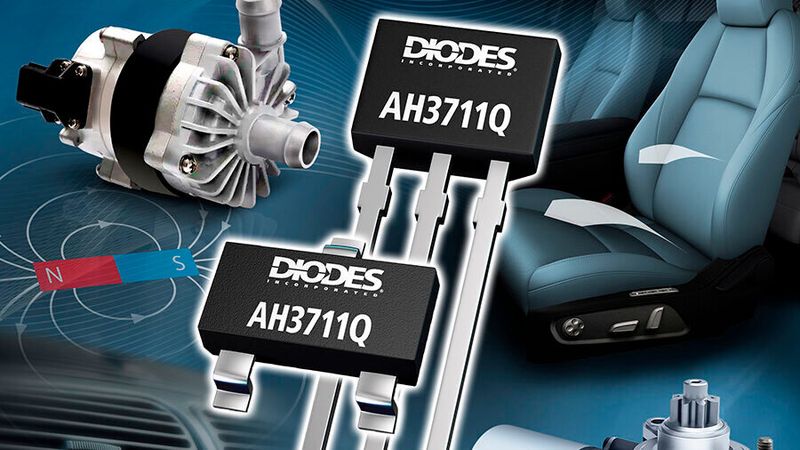 Diodes erweitert seine AH371xQ-Serie von Hall-Effekt-Latches für die Automobilindustrie. (Bild:  Diodes)