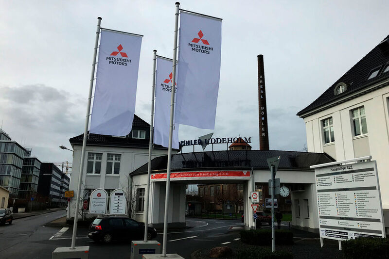 Mitsubishi Motors Deutschland hatte zu seiner Händlertagung ins „Areal Böhler“ in Düsseldorf geladen. (Seyerlein / »kfz-betrieb«)