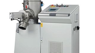 Der Labormischer des Typs M 10 mit bis zu acht Litern nutzbarem Behältervolumen, wurde für den universellen Einsatz im betriebseigenen R&D-Center optimiert. (Bild: MTI)