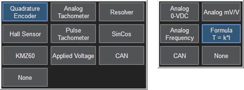 Abb. 3: Drehzahl- und Winkelsensor (links) und Drehmomentsensor (rechts) oder abgeleitete Berechnungsmethoden, mit denen der MDA Drehzahl und Drehmoment berechnen kann. (Bild: Teledyne)