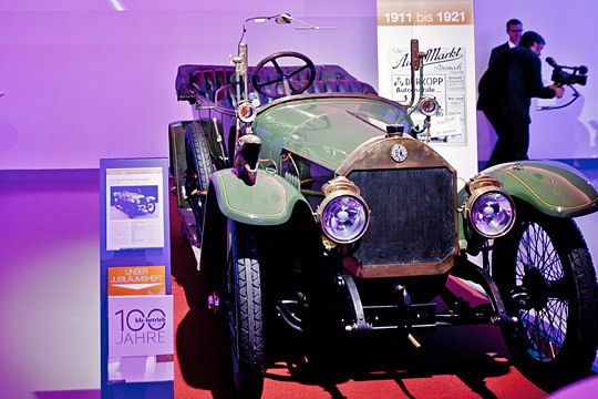 Der Benz Tourenwagen 8 mit 20 PS stammt aus dem Jahr 1913. Bei einem Verbrauch von 14 Litern schaffte er immerhin 62 km/h Spitzengeschwindigkeit. (Archiv: Vogel Business Media)