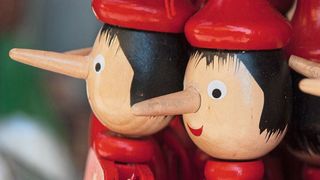 Einer der bekanntesten Lügner der Kinderliteratur ist die Holzpuppe Pinocchio, deren Nase bei jeder Lüge wächst. Ginge es menschlichen Lügnern genauso, hätten nach psychologischen Studien rund 40 Prozent der Menschen lange Nasen. (gemeinfrei (Pixabay/jackmac34))