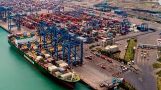 Mundra Port in Gujarat, India: designated site for the chemical complex.   (Adani )