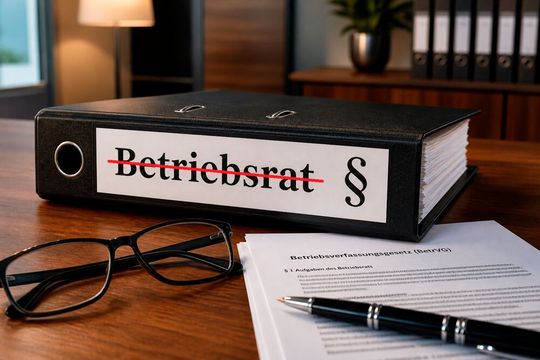 Unternehmen müssen ihre Strukturen anpassen. Maßnahmen müssen auch diskutiert werden. Doch vor allem der Einfluss der Betriebsräte geht manchen Arbeitgebern zu weit. Nun gibt es ein Papier mit der Forderung nach eingeschränkten Rechten, wenn es um Eilfälle geht ...(Bild:  KI-generiert)