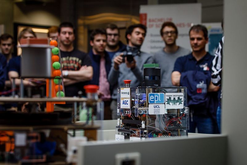 SwissEurobotOpen, la 21e Coupe Suisse de Robotique s'est tenue à Yverdon-les-Bains les 13 et 14 avril 2018.        (Steve Plattner)