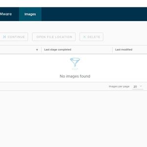 Die Verwaltung der mit VMware Imager erstellten Images erfolgt direkt auf dem Startfenster des Tools. Hier sind alle erstellten Images zu finden. Mit „New“ startet ein neuer Vorgang.(Bild:  Joos / VMware)