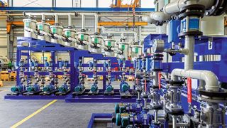 Die Anlage besteht aus einem Filter mit einer vierstufigen und einem Filter mit einer achtstufigen Kuchenwäsche. (Bild: BHS Sonthofen)