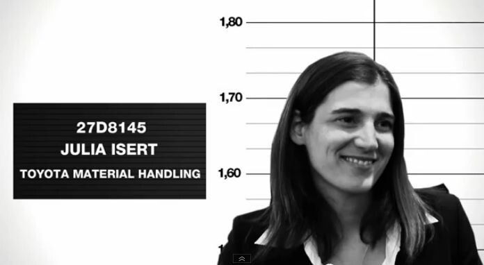 Oder hat doch eine Frau die Intralogistik der Zukunft? Julia Isert von Toyota Material Handling. (Bild: Weber)