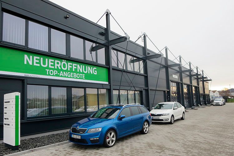 Rund 150 Neuwagen und 100 gebrauchte Skoda will das Unternehmen im Jahr dort verkaufen. (Foto: Ebert)