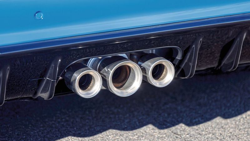 Ein Hörgenuss: die dreiflutige Abgasanlage. (Bild: Honda)