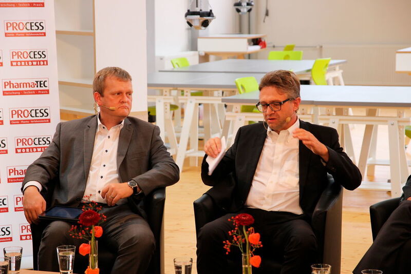 Lebhafte Diskussion: Andreas Geiss (rechts) und Martin Reichinger. (Ernhofer)